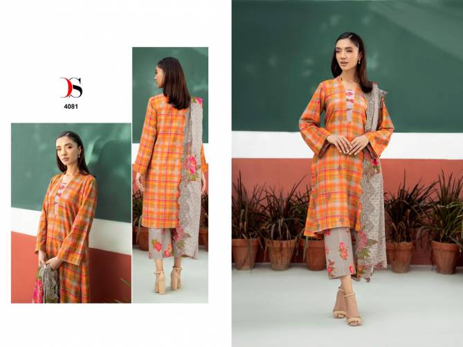 Aniq 24 By Deepsy Suit Self Embroidery Cotton Pakistani Suits Wholesalers In Delhi